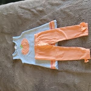 Gymboree girls outfit size 3 pumpkin
